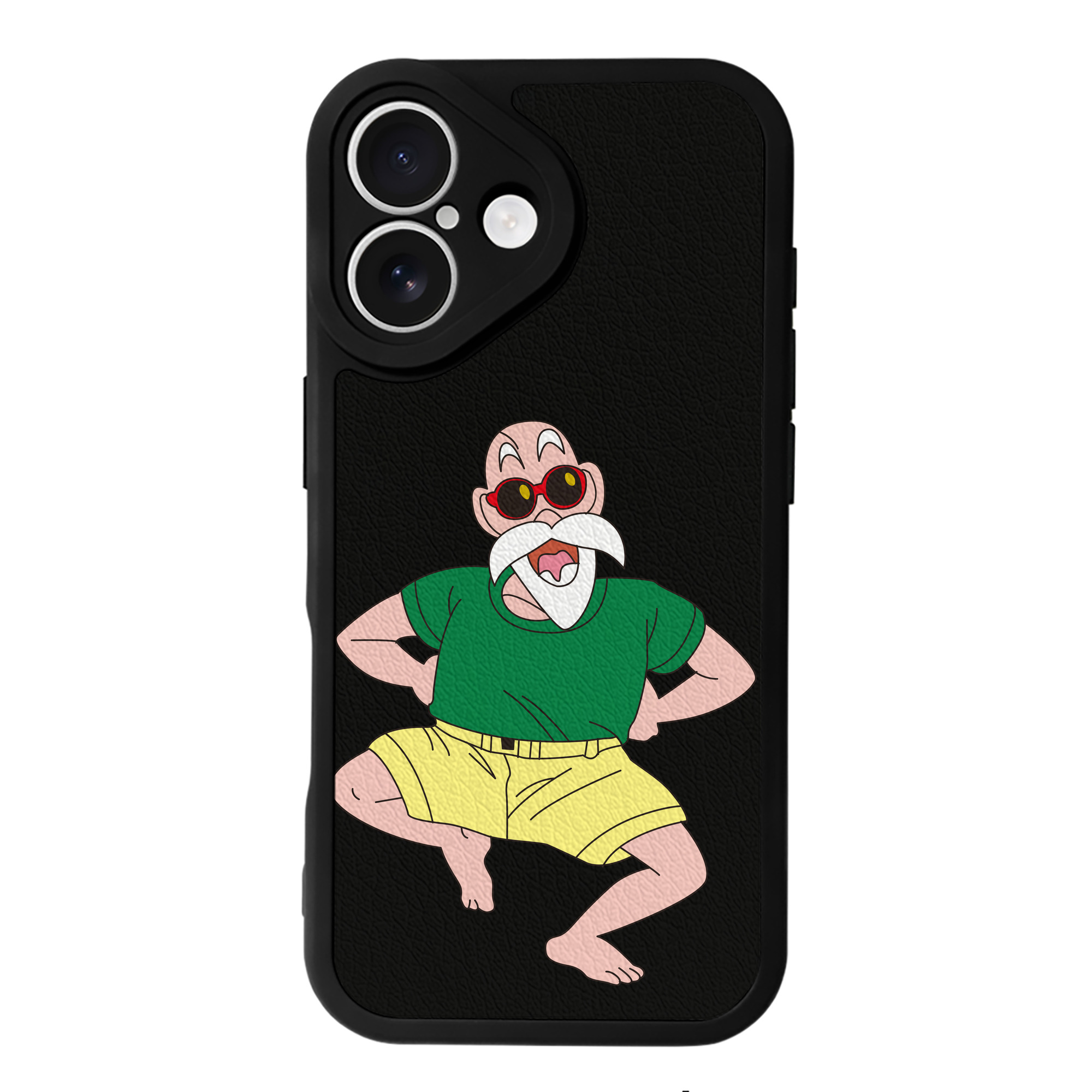 （画像用） ドラゴンボール 亀仙人（かめせんにん） DRAGON BALL Master Roshi Kame Sennin 【iPhone 16シリーズ対応】シリコンスマホケース（レザー調） 材質：シリコン